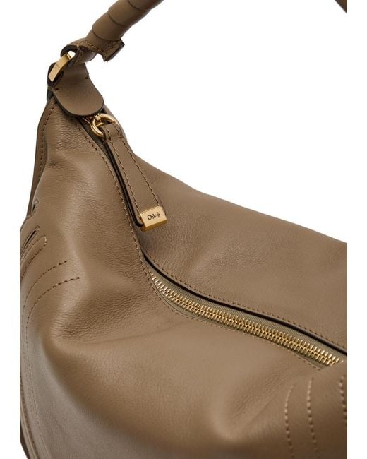 Chloé Brown Marcie Medium Leather Shoulder Bag