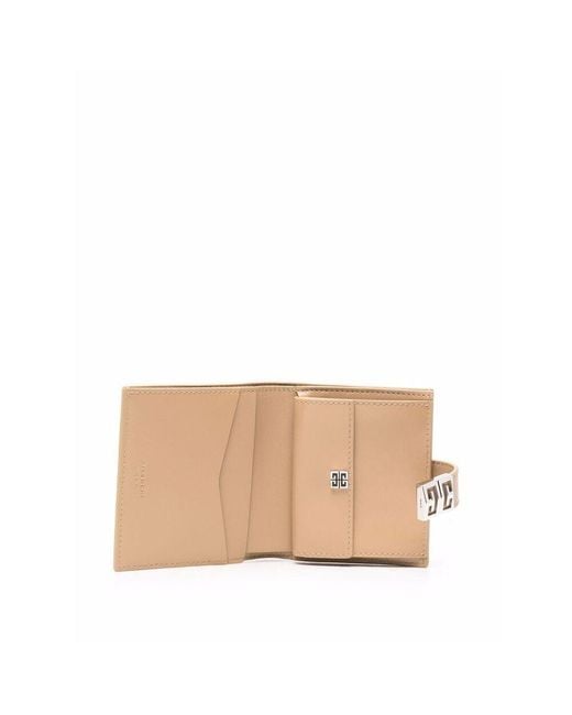 Givenchy Natural Logo-Plaque Leather Purse