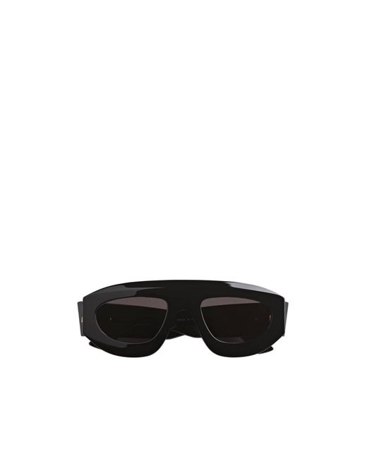 Bottega Veneta Black Eyewear Ultrathin Shield Sunglasses