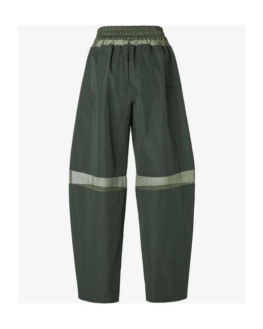 Fendi Green Elasticated Waistband Baggy Trousers