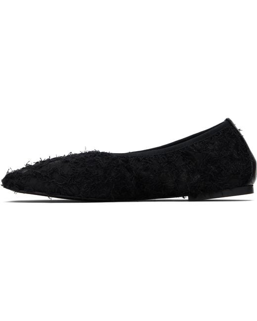 Proenza Schouler Black Glove Lace Ballet Flats