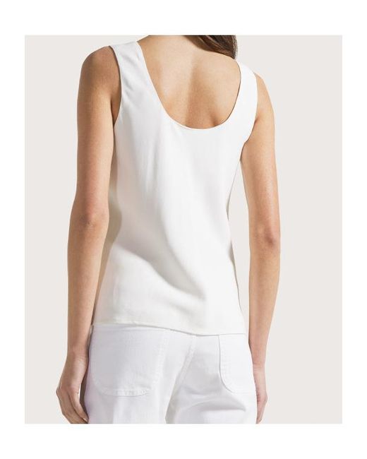 Seventy White Scoop-Neck Top
