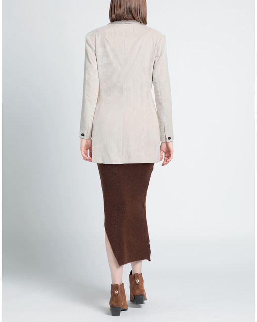 Rag & Bone White Double-Breasted Corduroy Blazer