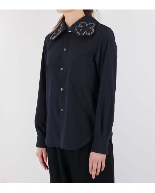 Comme des Garçons Blue Flower Shirt