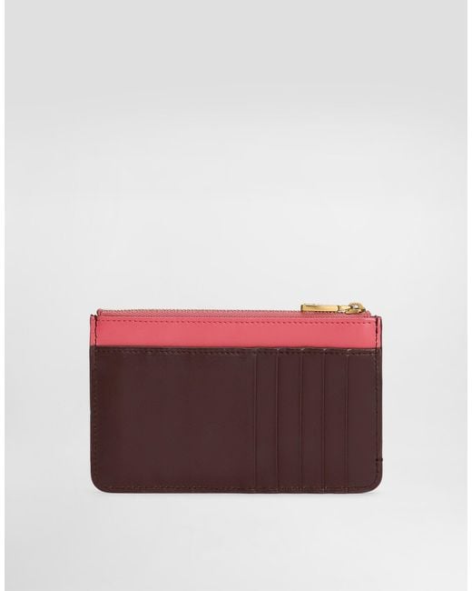 Dolce & Gabbana Purple Dg-Plaque Cardholder