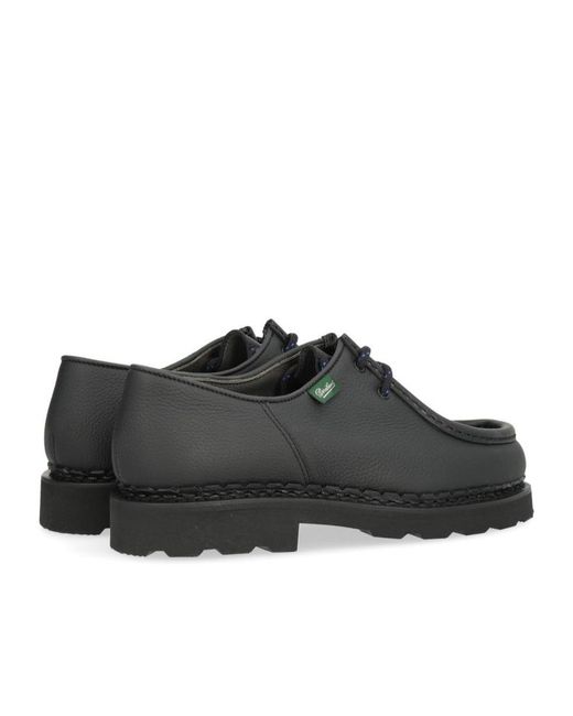 Paraboot Black Lace-Up Derby Shoes for men
