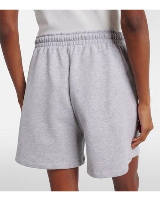 The Attico Gray Cotton Shorts