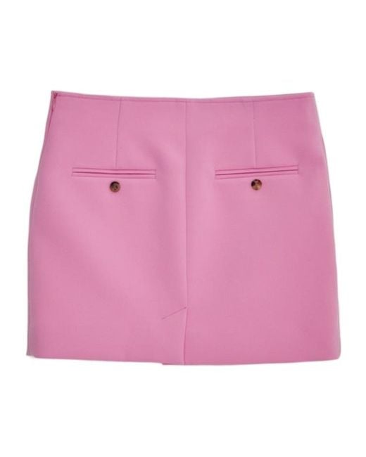 RECTO. Pink Mica Mini Skirt