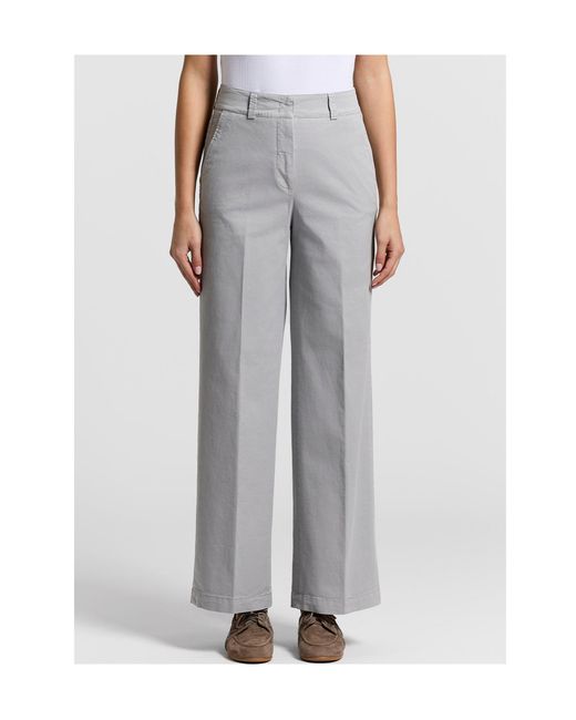 Peserico Gray Wide-Leg Pleated Pants