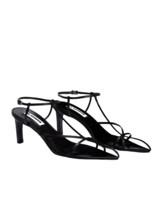 Jil Sander White Pointed-Toe Heeled Sandals
