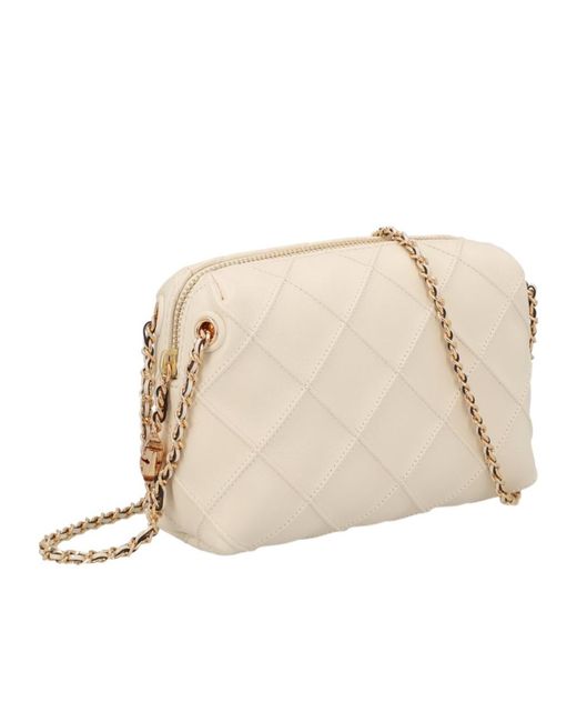 Tory Burch Natural Fleming Soft Crossbody Bag