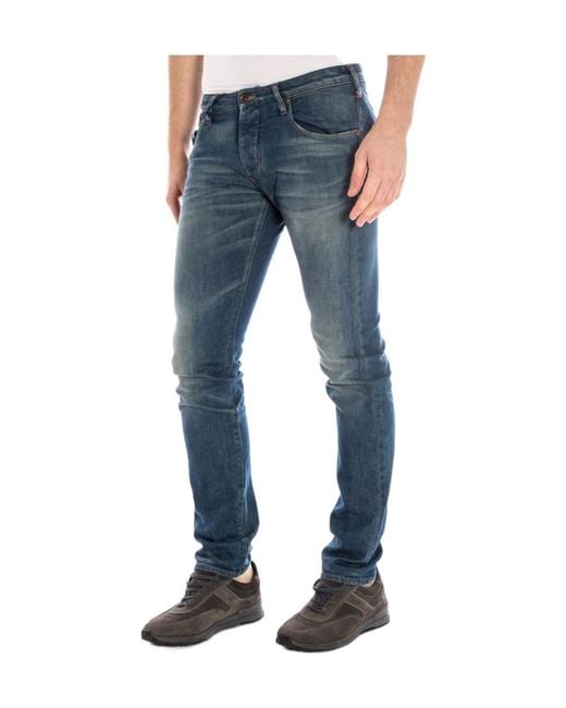 Armani Jeans Blue Logo Jeans for men