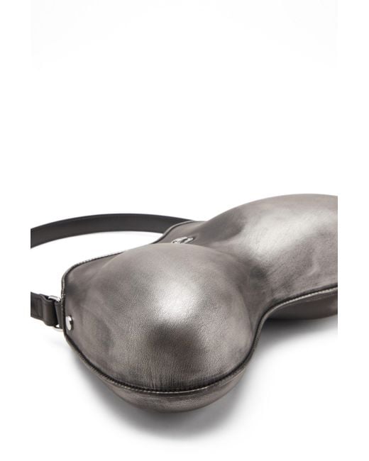 DIESEL Gray Double-D Shoulder Bag