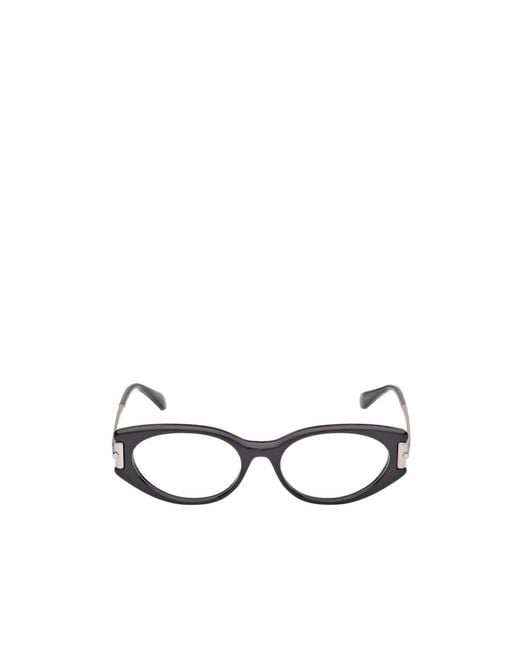Max Mara White Full-Rimmed Plano Lenses