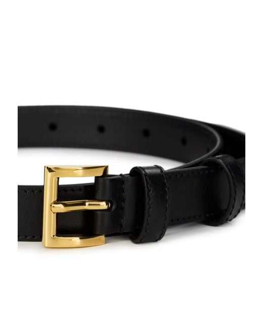 Prada White Logo Belt