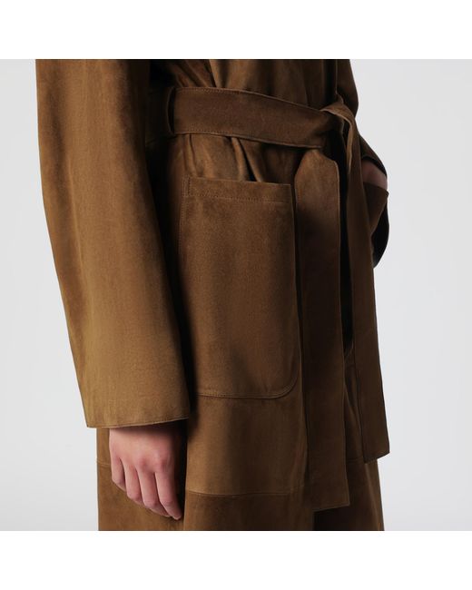 Nour Hammour Brown Belted Coat