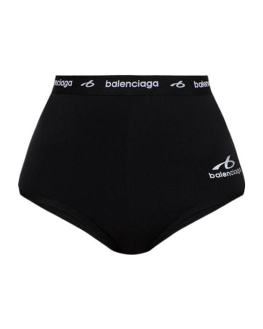 Balenciaga Black High-Waist Sporty Briefs