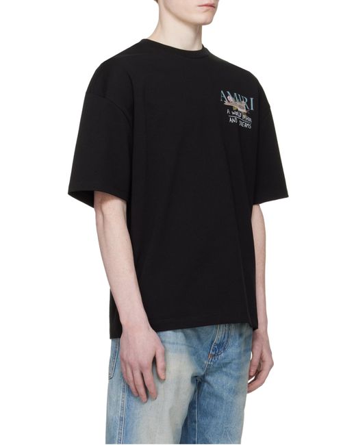 Amiri Black Hope And Dreams Oversized Tee for men