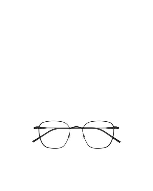 Saint Laurent Black Eyewear Square Frame Glasses for men
