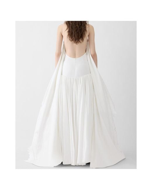 Jacquemus White Layered Embroidered Dress