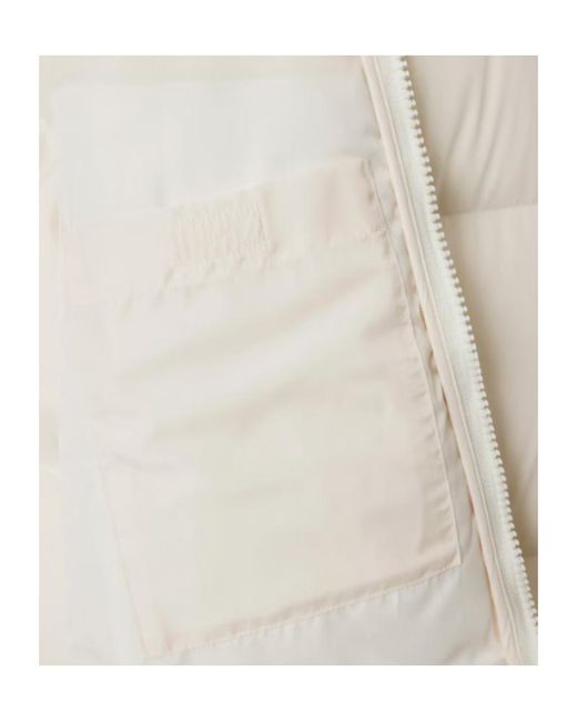 Lacoste White Zip-Up Padded Jacket for men