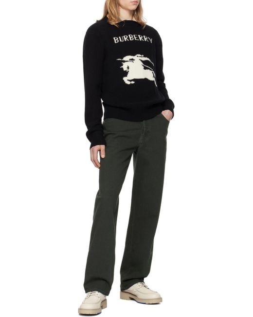 Burberry Black Ekd Cashmere Jumper for men