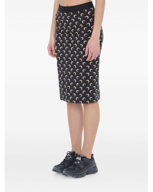 MARINE SERRE Black Skirt