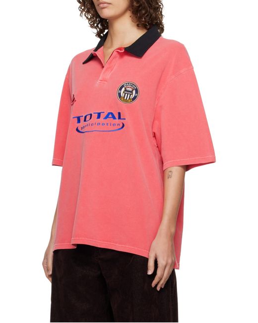 Martine Rose Logo Embroidered Polo Shirt for men