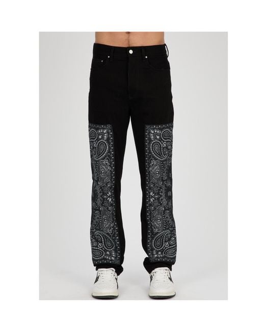 Amiri Black Belt Loops Slacks for men