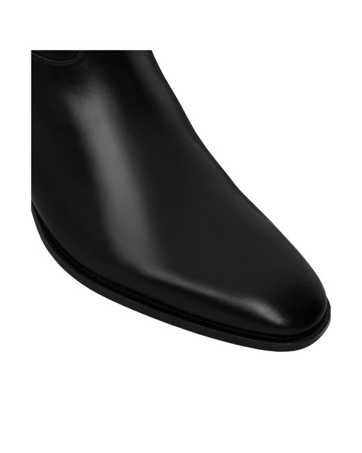 Céline Black Drugstore Back Buckle Zipped Boot for men