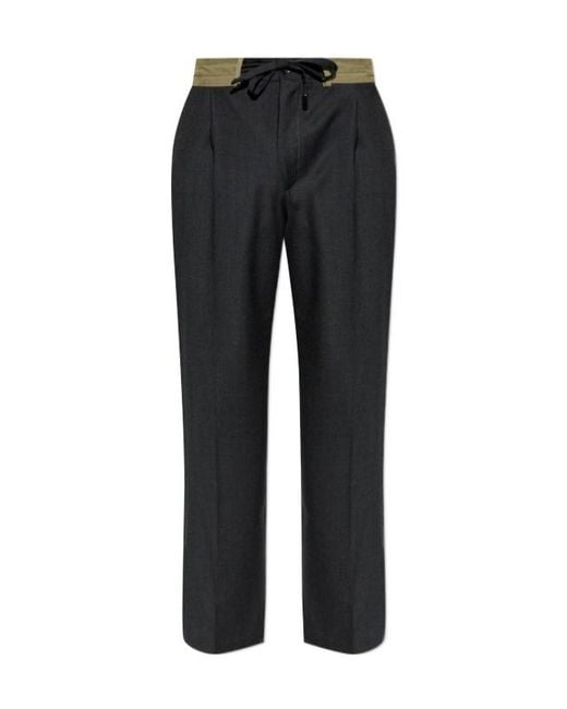 Dolce & Gabbana Black Drawstring Waist Pants for men