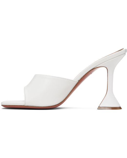 AMINA MUADDI White Lupita 95 High-Heeled Sandals