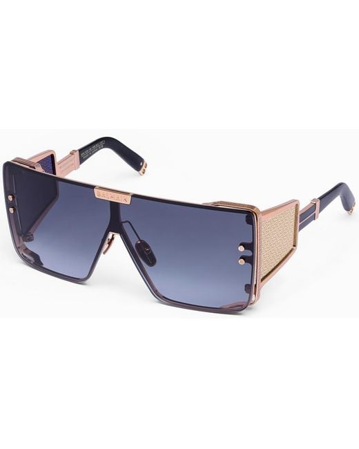 Balmain Blue Logo Sunglasses for men