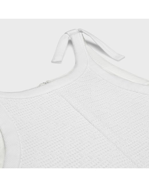 Céline White Trapeze Mini Dress