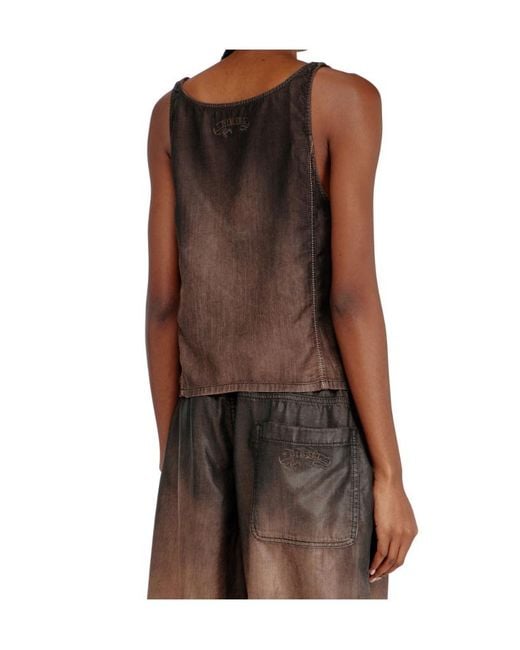 DIESEL Brown De-Norian- Tank Top