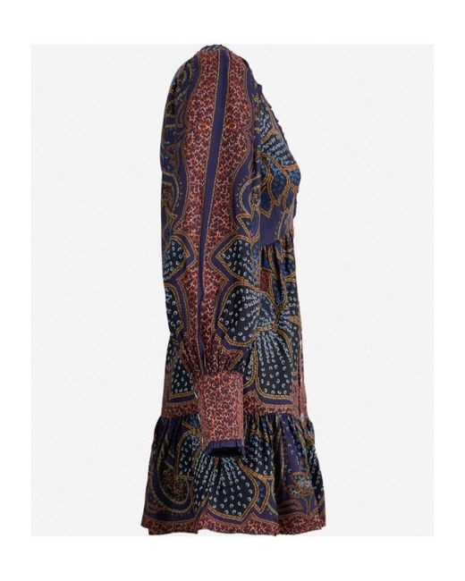 Farm Rio Blue V-Neck Dress