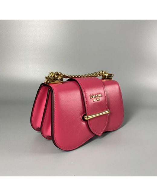Prada Red Logo Shoulder Bag