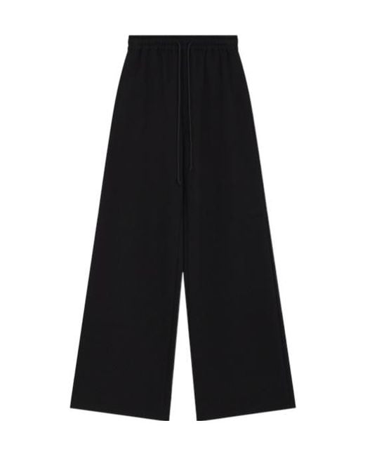 we11done Black Wide-Leg Casual Pants