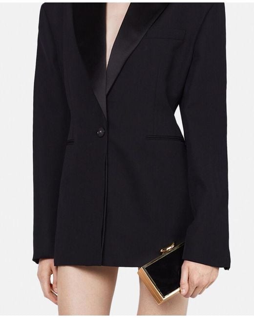 Stella McCartney Black Oversized Tuxedo Jacket