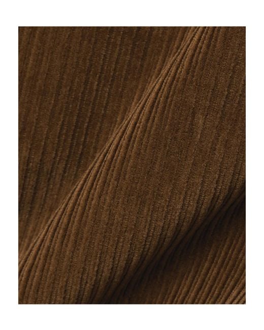 Adam Lippes Brown Cotton-Blend Corduroy Wide-Leg Pants