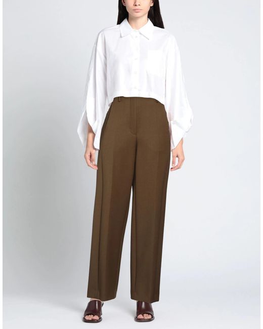 Tory Burch Brown Straight Casual Pants