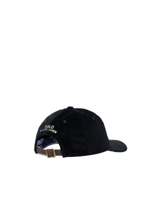 Polo Ralph Lauren Black Logo Embroidered Baseball Cap