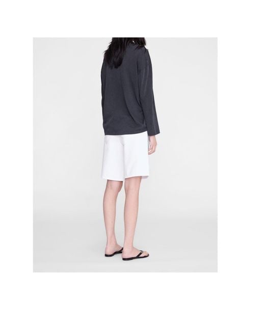 Anine Bing Blue Minimal Printed T-Shirt