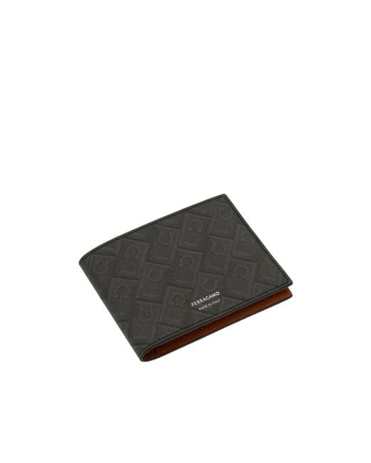 Ferragamo Black Ferragamo Monogram Wallet for men