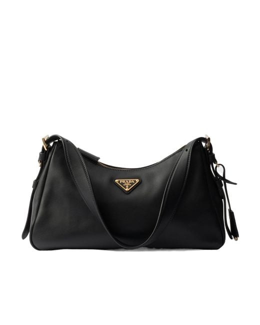 Prada Black Aimée Zipped Medium Shoulder Bag