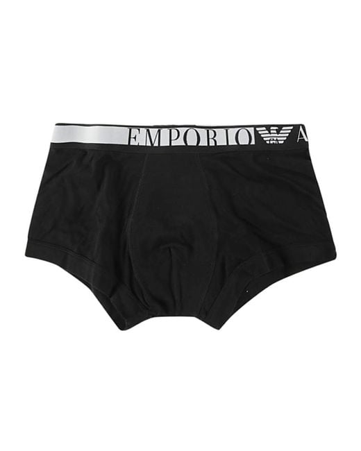 Emporio Armani Black Logo Underwear for men