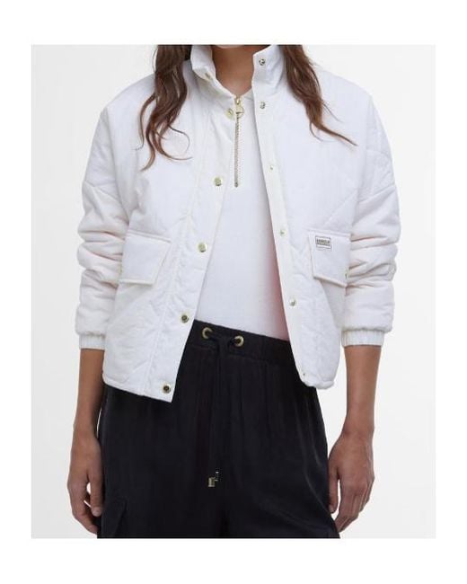 Barbour Gray Zola Quilted Jacket
