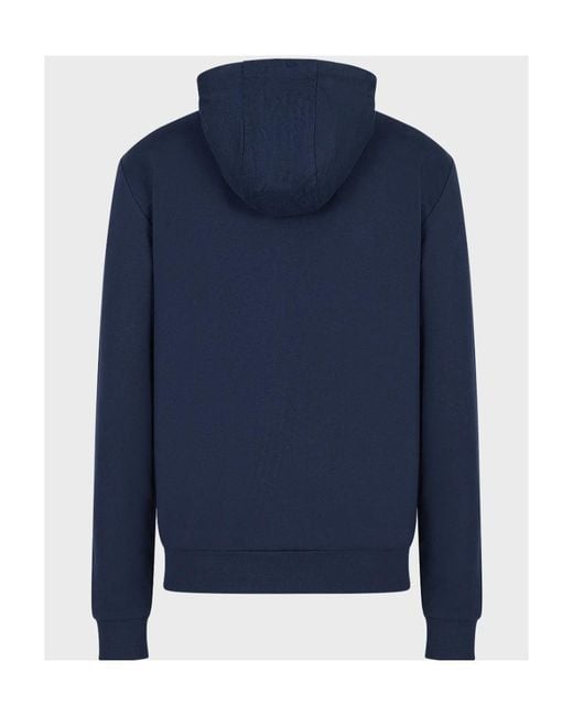 EA7 Blue Logo And Hat Casual Jacket for men