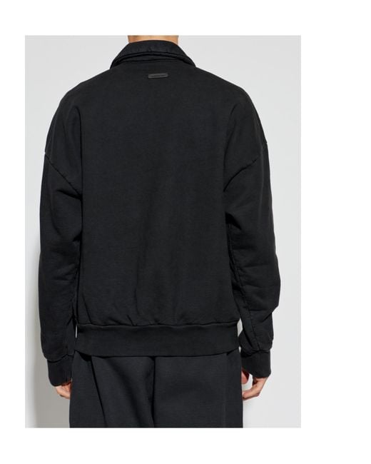 Fear Of God Blue Half-Zip Pocket Sweatshirt for men
