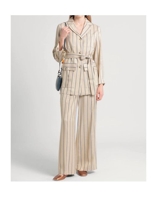 MAX&Co. Natural Striped Jacket